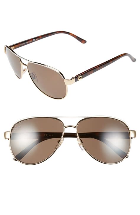 acetate gucci sunglasses|Gucci 58mm polarized aviator sunglasses.